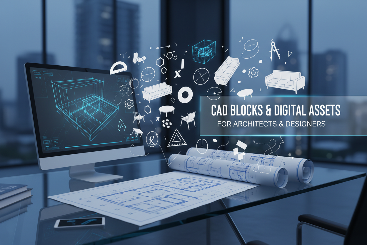 New CAD Blocks, Icons & Creative Assets for Architects, Designers & Creators