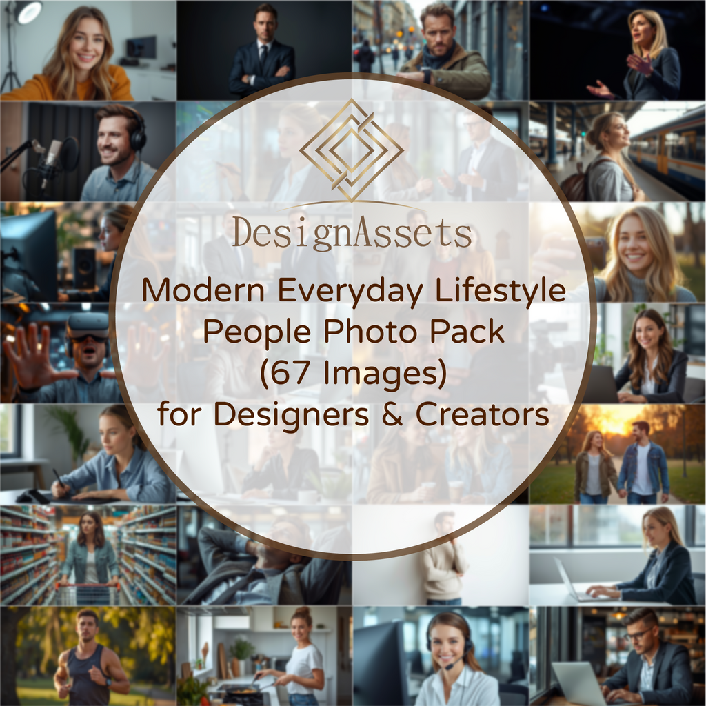 Modern Everyday Lifestyle People Photo Pack (67 Images) – Stock Photos for Designers & Creators - DesignAssets