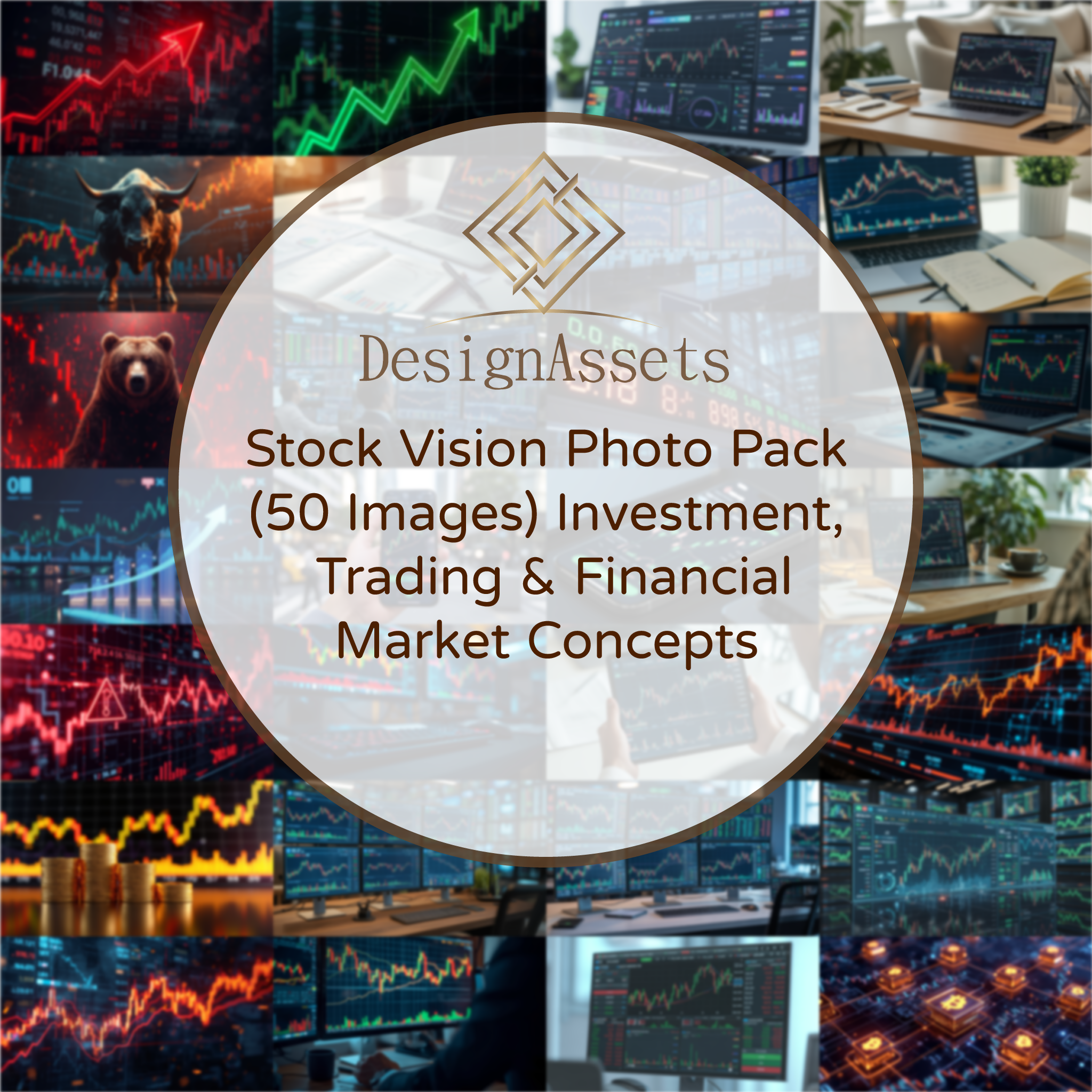Stock Vision Photo Pack (50 Images) – Investment, Trading & Financial Market Concepts - DesignAssets
