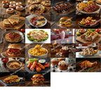 American Food Photo Pack (50 Images) – Burgers, Fries & Classic USA Cuisine