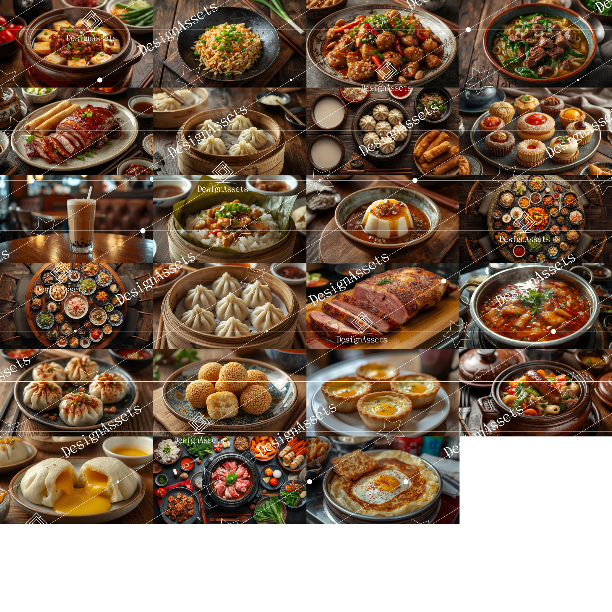 Chinese Food Photo Pack (50 Images) – Dumplings, Noodles & Classic Chinese Cuisine