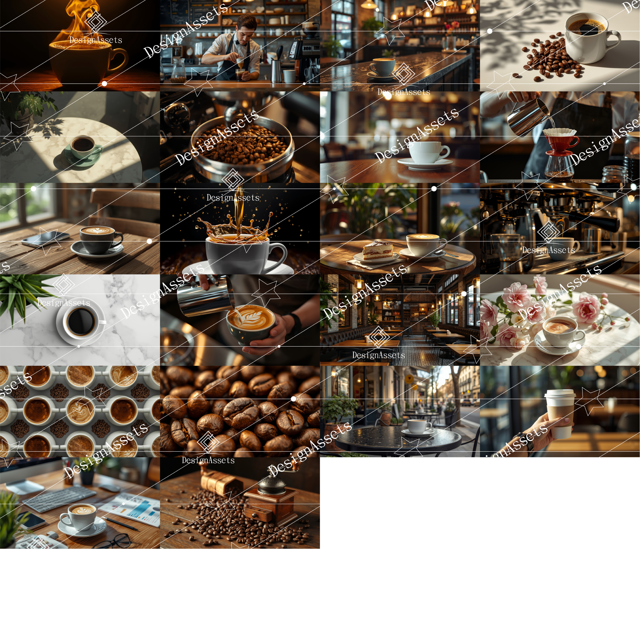 Coffee Lifestyle Photo Pack (50 Images) – Cafe, Latte & Everyday Coffee Moments