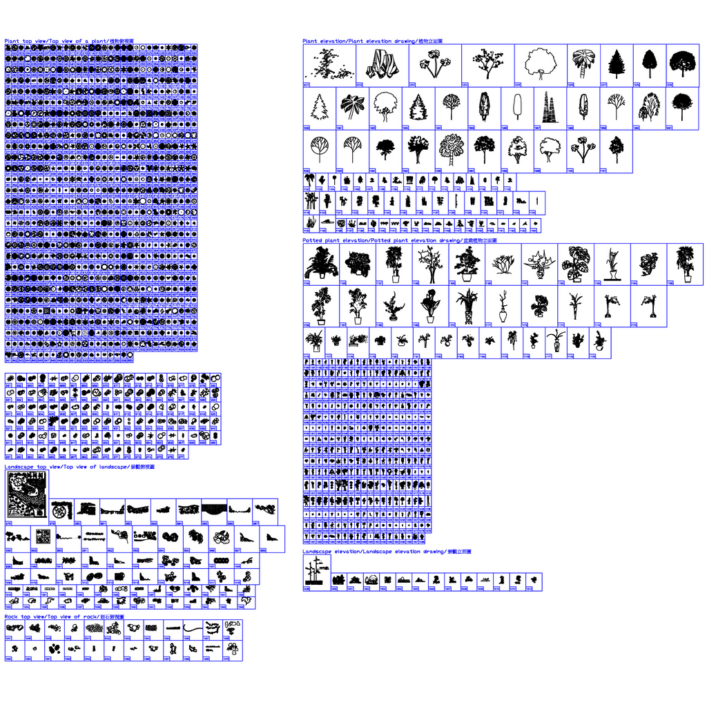1512 Tree & Plant CAD Blocks DWG – Landscape, Plants & Garden | AutoCAD Landscape Pack - DesignAssets