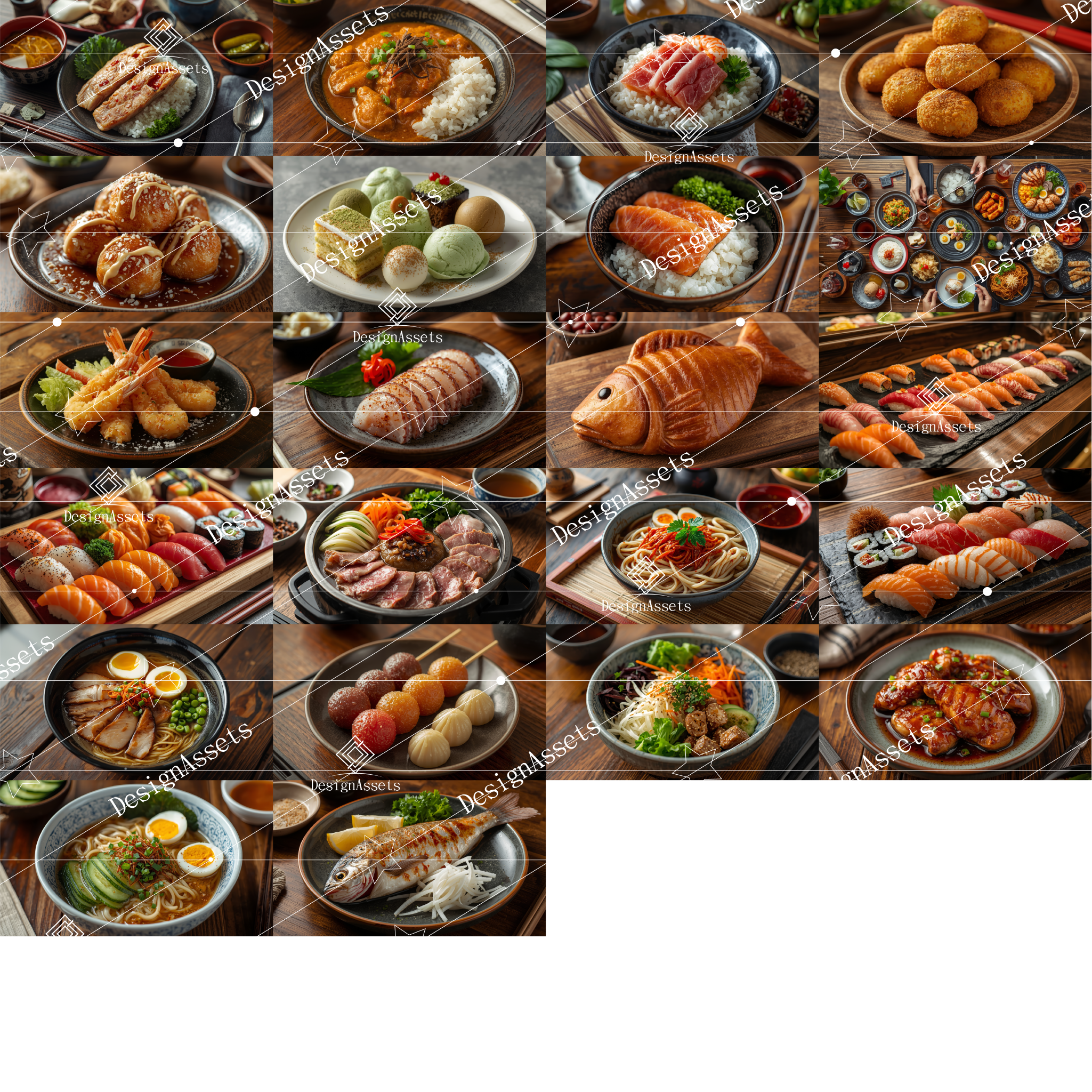 Japanese Food Photo Pack (50 Images) – Sushi, Ramen & Authentic Japanese Cuisine