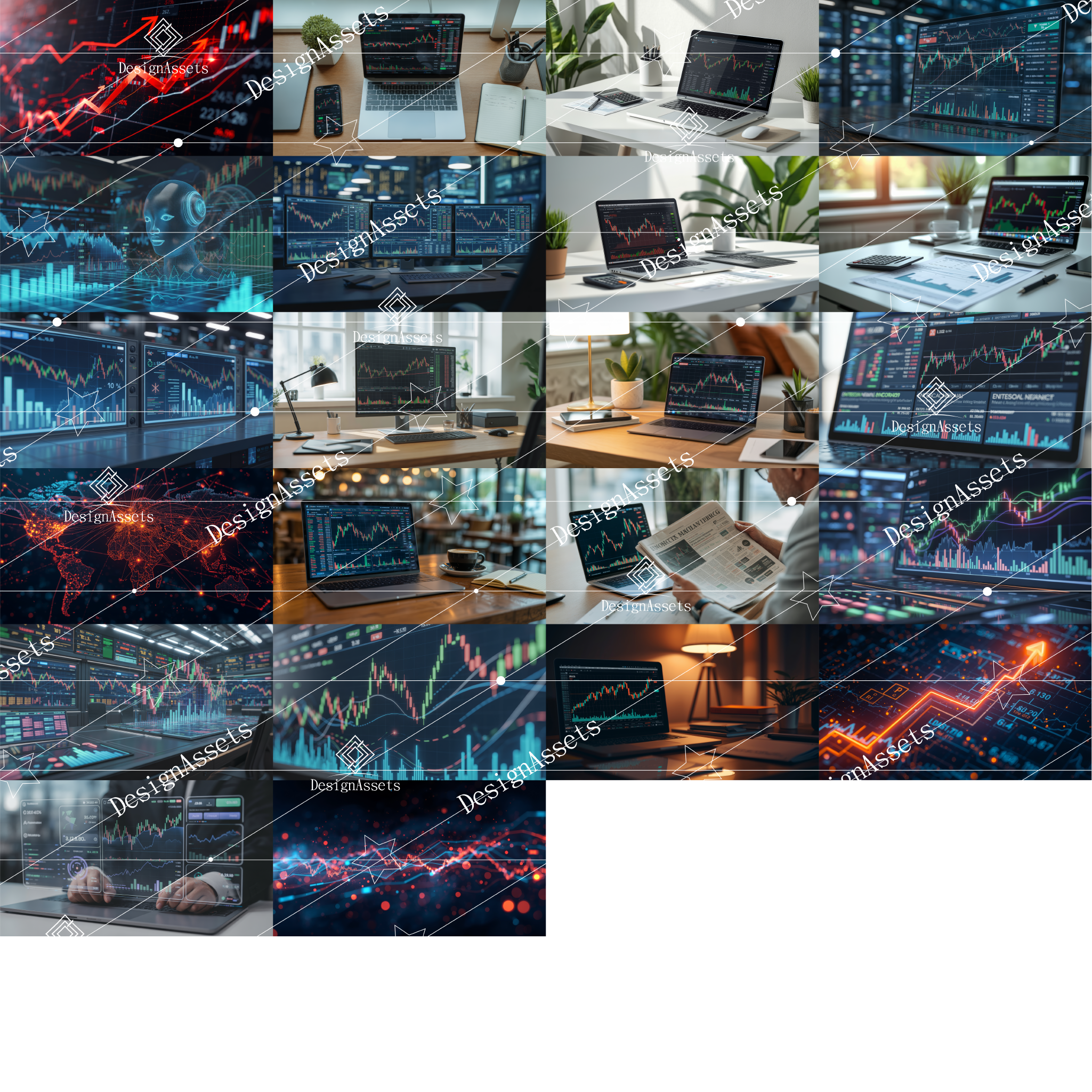 Stock Vision Photo Pack (50 Images) – Investment, Trading & Financial Market Concepts - DesignAssets