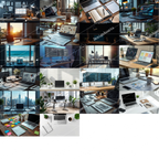 Productivity Workspace Photo Pack (50 Images) – Modern Desk, Laptop & Work Setup - DesignAssets