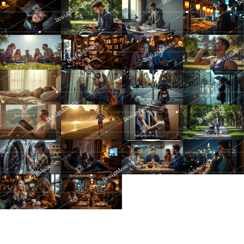 Youth Daily Life Photo Pack (50 Images) – Modern Young Adult Lifestyle Stock Photos - DesignAssets