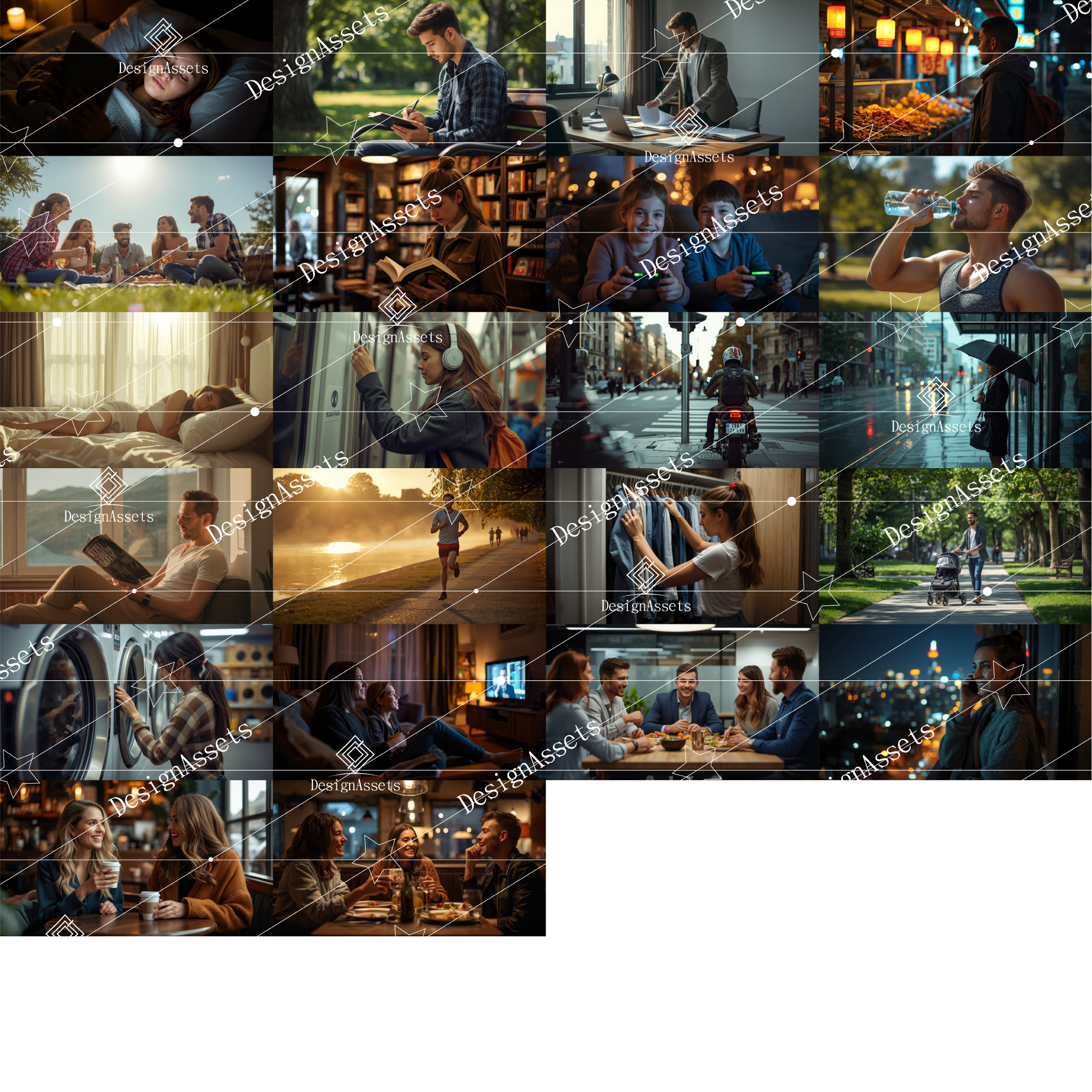 Youth Daily Life Photo Pack (50 Images) – Modern Young Adult Lifestyle Stock Photos - DesignAssets