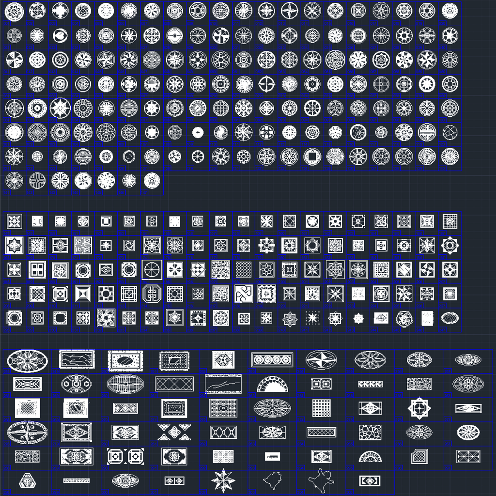 305 Carpet CAD Blocks DWG – Rug, Floor Pattern & Layout | AutoCAD Interior Blocks Pack - DesignAssets