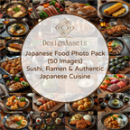 Japanese Food Photo Pack (50 Images) – Sushi, Ramen & Authentic Japanese Cuisine - DesignAssets