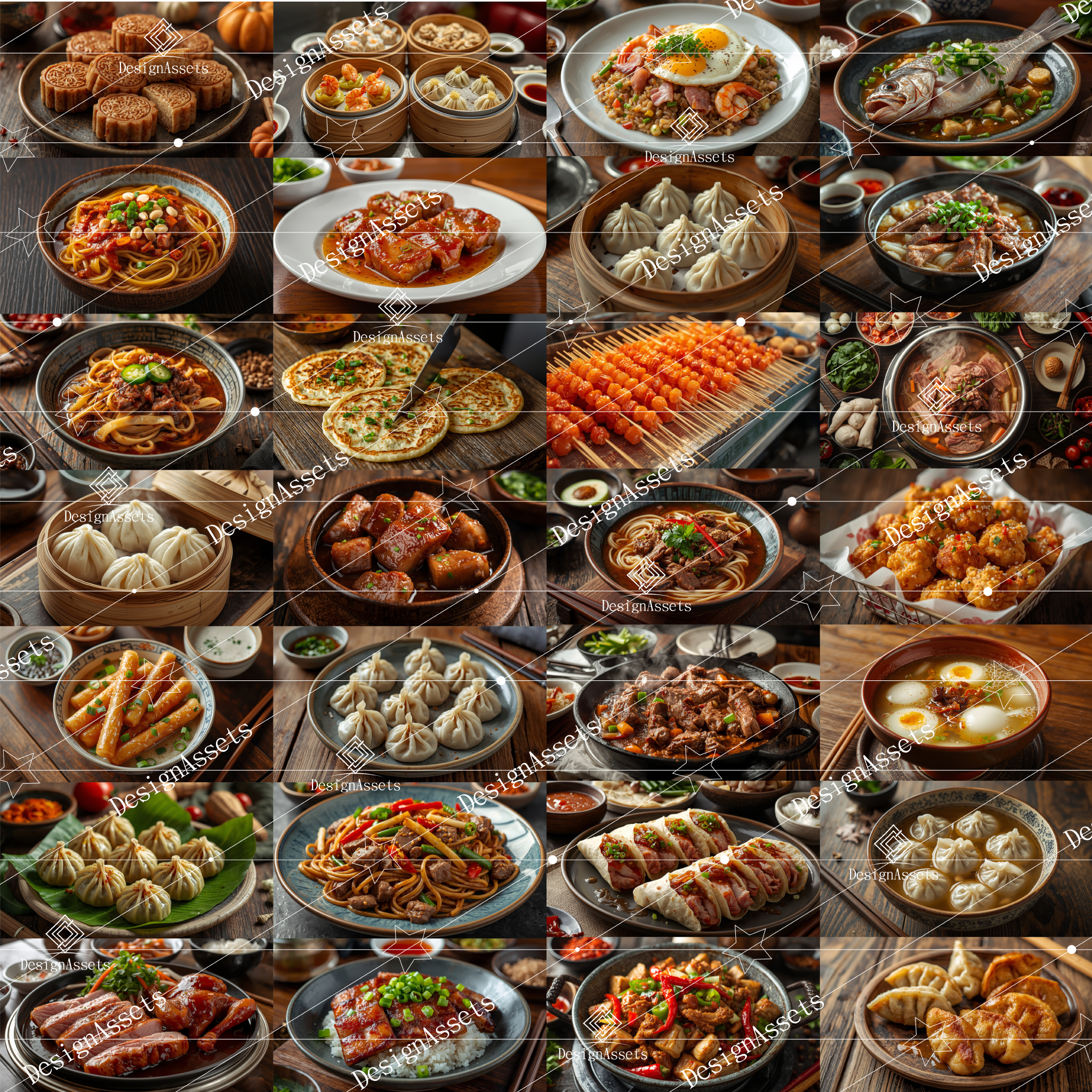 Chinese Food Photo Pack (50 Images) – Dumplings, Noodles & Classic Chinese Cuisine
