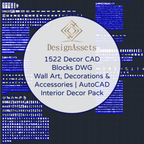 1522 Decor CAD Blocks DWG – Wall Art, Decorations & Accessories | AutoCAD Interior Decor Pack - DesignAssets