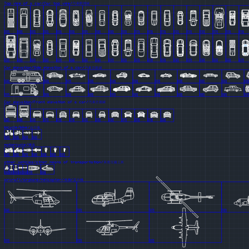 105 Transportation CAD Blocks DWG- Car, Bike, Aircraft AutoCAD Blocks - DesignAssets