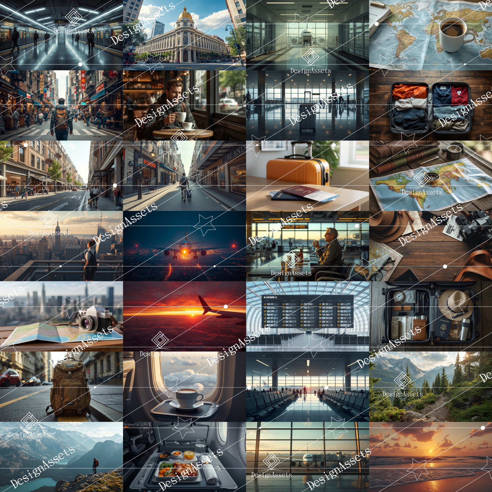 Travel Lifestyle Photo Pack (50 Images) – Vacation, Adventure & Travel Experience - DesignAssets