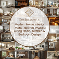 Modern Home Interior Photo Pack (50 Images) – Living Room, Kitchen & Bedroom Design - DesignAssets