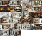 Modern Home Interior Photo Pack (50 Images) – Living Room, Kitchen & Bedroom Design - DesignAssets