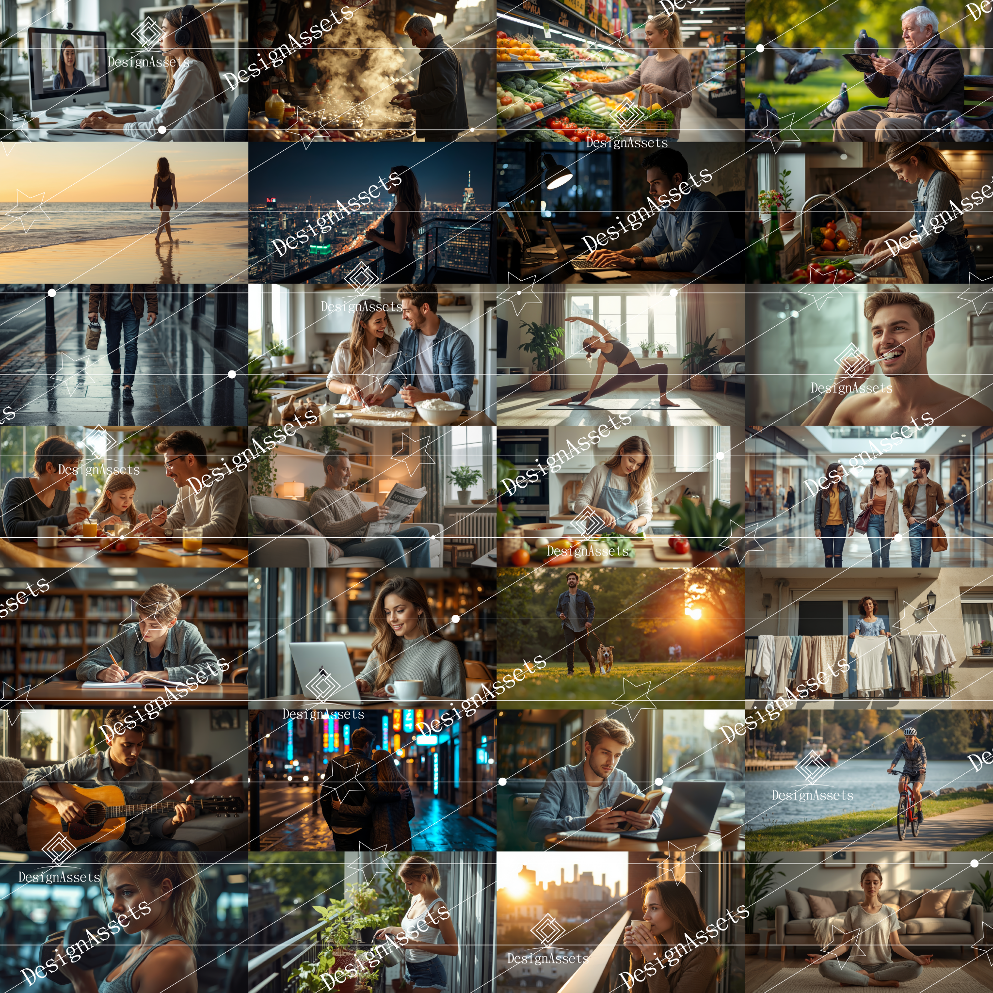 Youth Daily Life Photo Pack (50 Images) – Modern Young Adult Lifestyle Stock Photos - DesignAssets