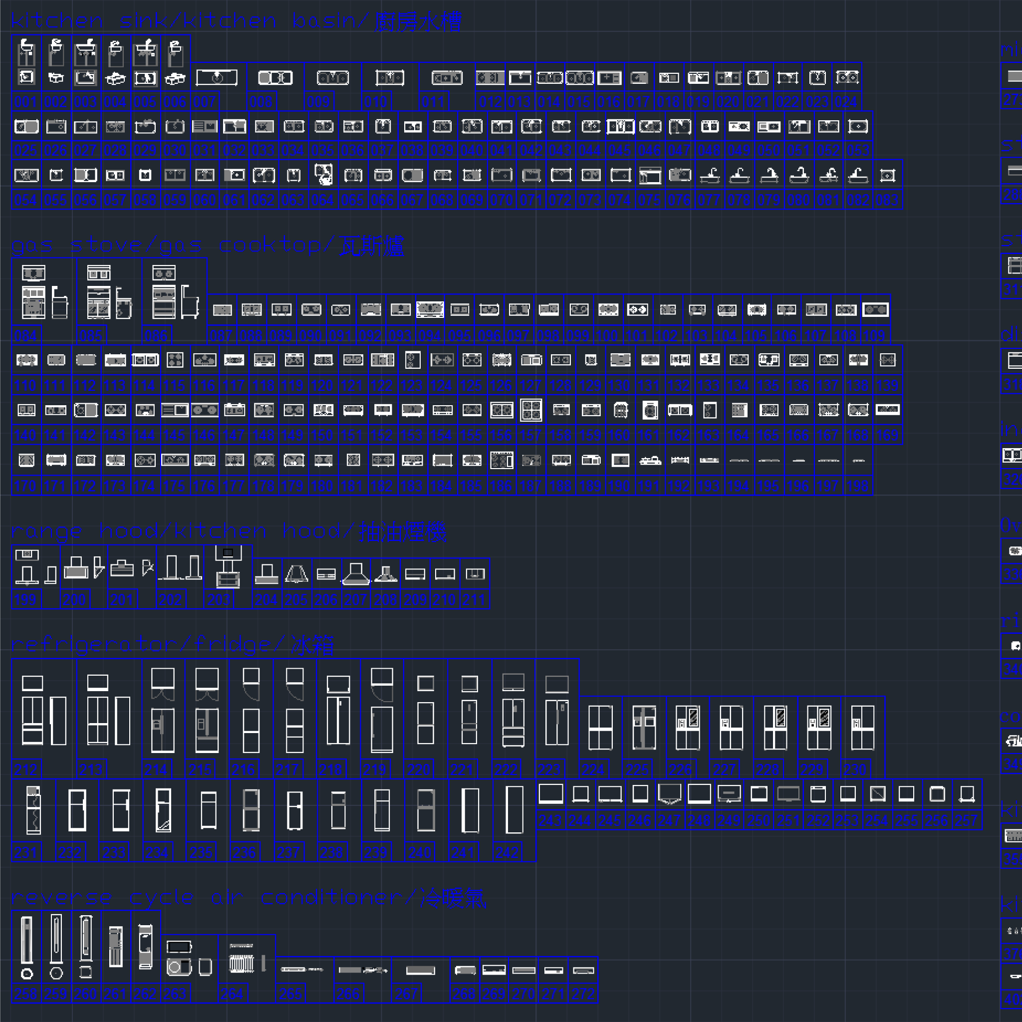 431 Kitchen CAD Blocks DWG – Sink, Stove, Fridge & Appliances | AutoCAD Kitchen Blocks Pack