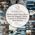 Modern Work Scene Photo Pack (52 Images) – Office, Laptop & Productivity Stock Photos - DesignAssets