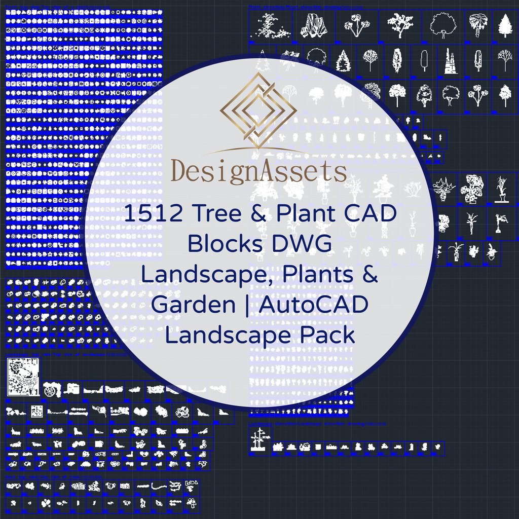 1512 Tree & Plant CAD Blocks DWG – Landscape, Plants & Garden | AutoCAD Landscape Pack - DesignAssets