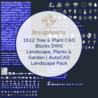 1512 Tree & Plant CAD Blocks DWG – Landscape, Plants & Garden | AutoCAD Landscape Pack - DesignAssets