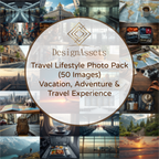 Travel Lifestyle Photo Pack (50 Images) – Vacation, Adventure & Travel Experience - DesignAssets
