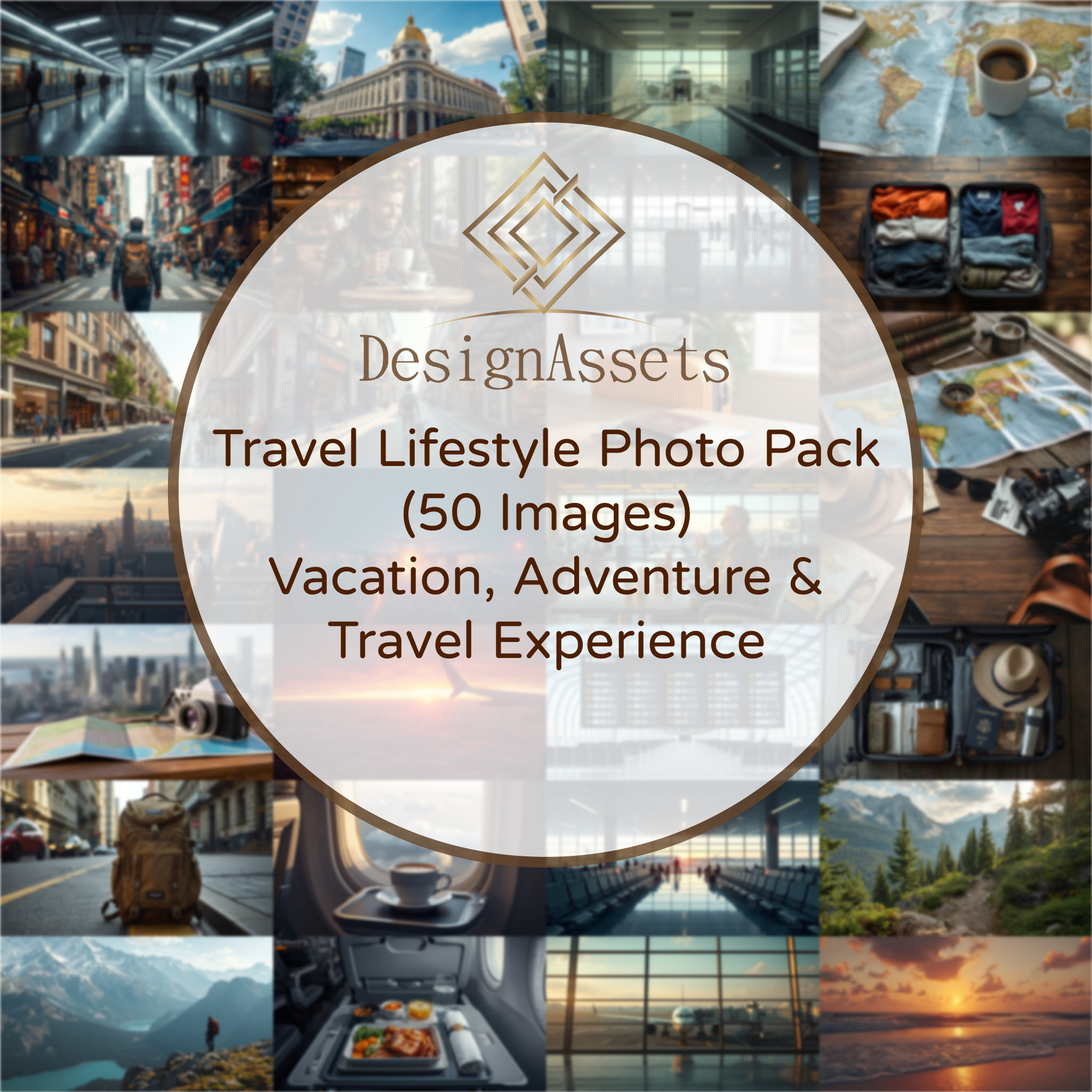 Travel Lifestyle Photo Pack (50 Images) – Vacation, Adventure & Travel Experience - DesignAssets