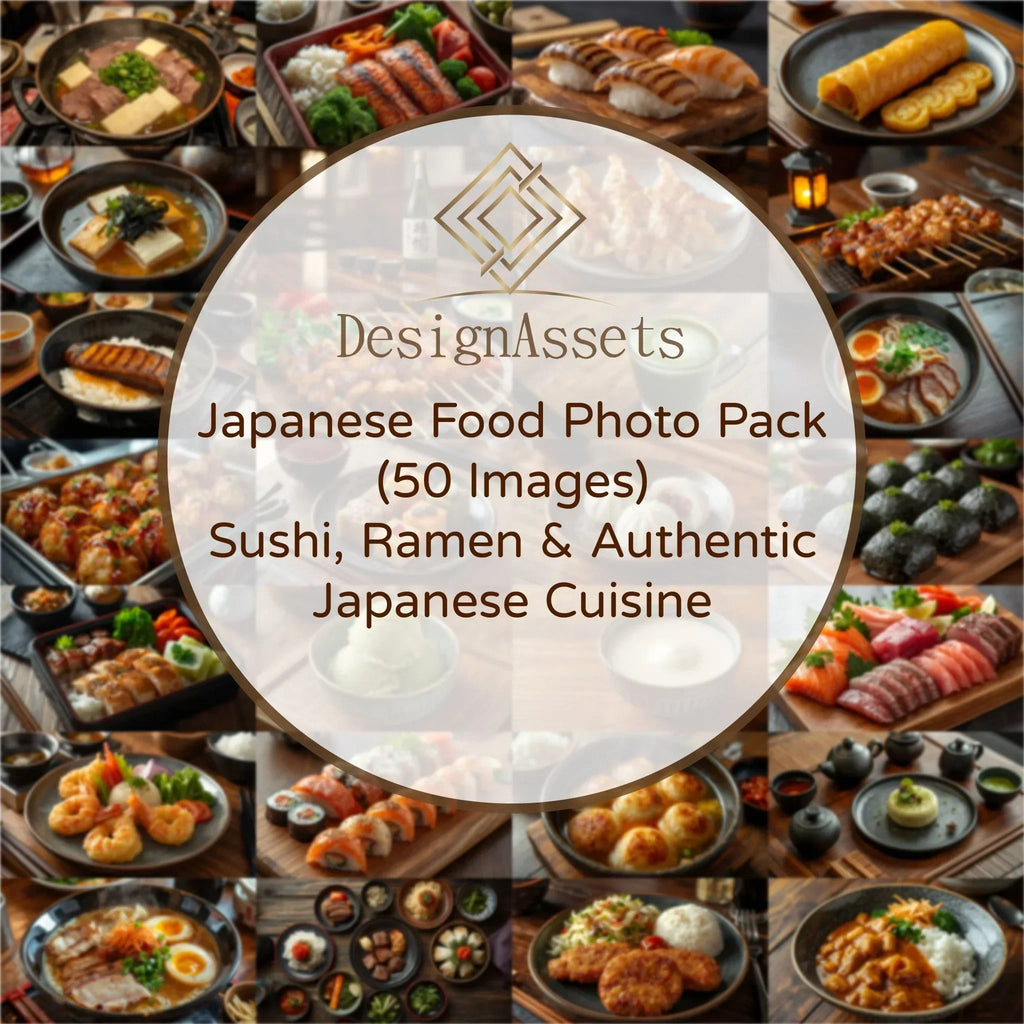 Japanese Food Photo Pack (50 Images) – Sushi, Ramen & Authentic Japanese Cuisine - DesignAssets