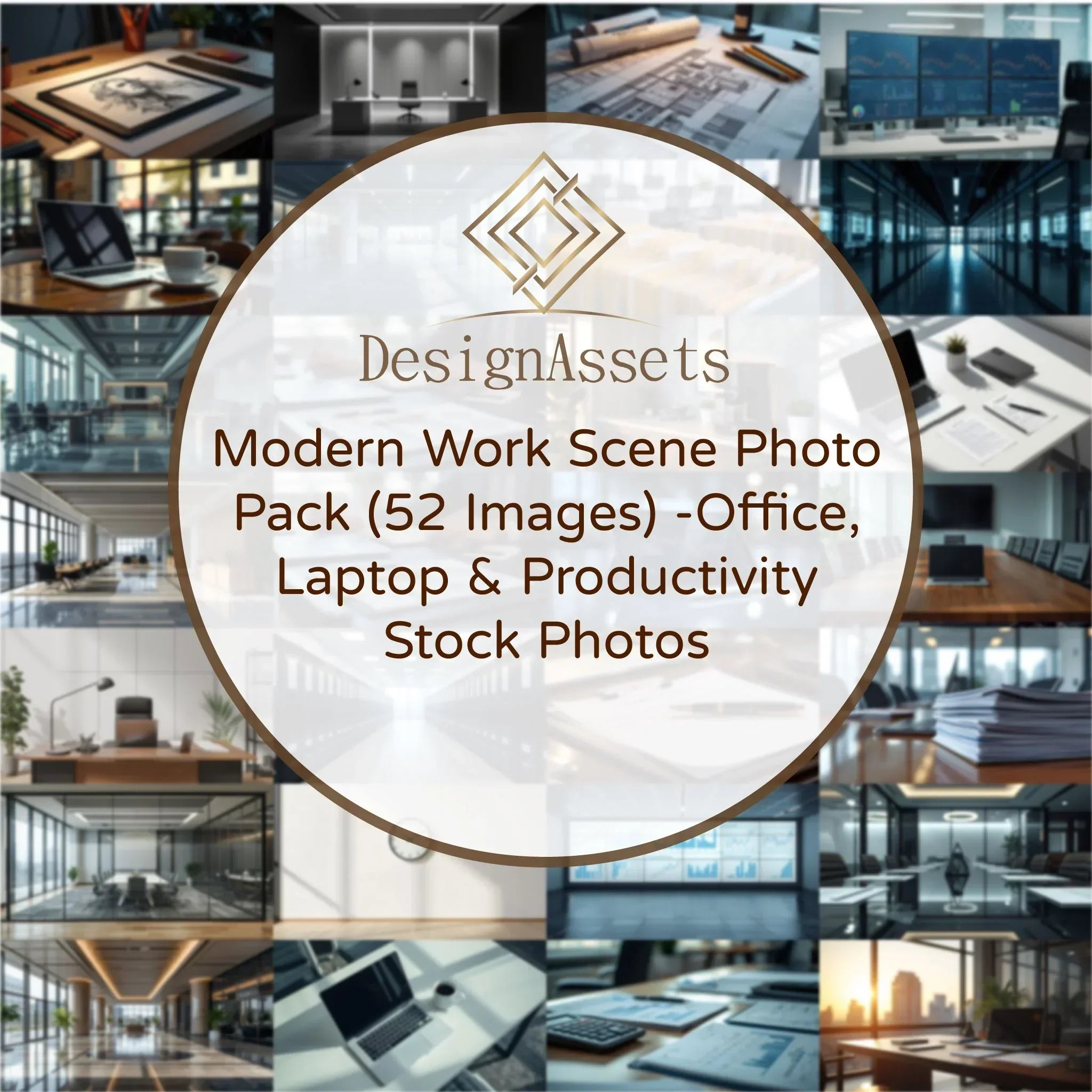 Modern Work Scene Photo Pack (52 Images) – Office, Laptop & Productivity Stock Photos - DesignAssets