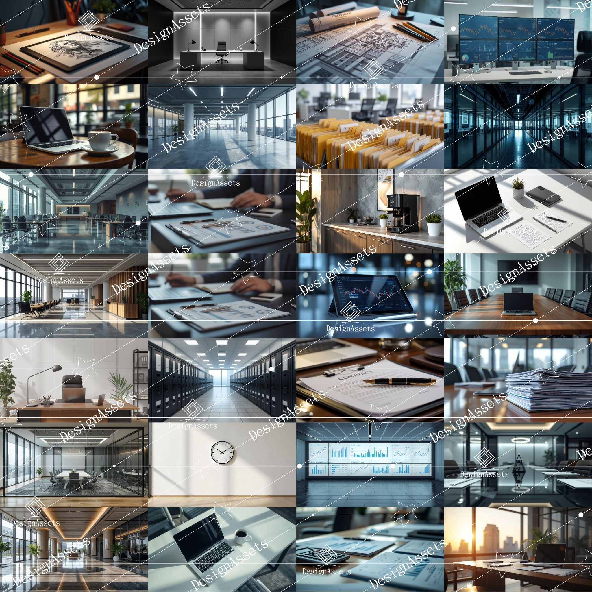 Modern Work Scene Photo Pack (52 Images) – Office, Laptop & Productivity Stock Photos - DesignAssets