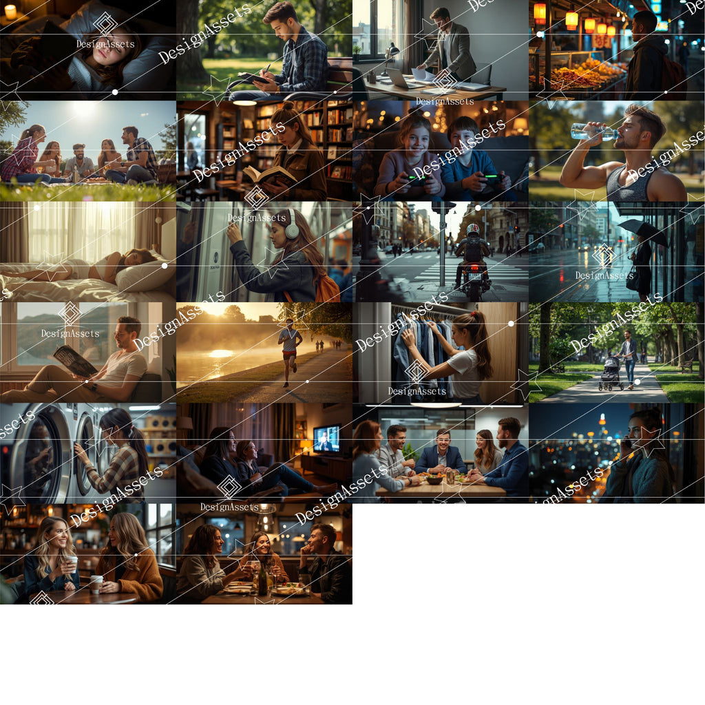 Youth Daily Life Photo Pack (50 Images) – Modern Young Adult Lifestyle Stock Photos - DesignAssets